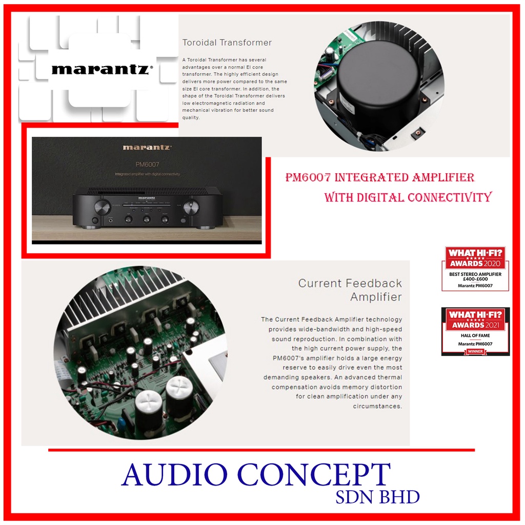 Marantz PM6007 Integrated Amplifier (With Free Gift ) - Audio Concept
