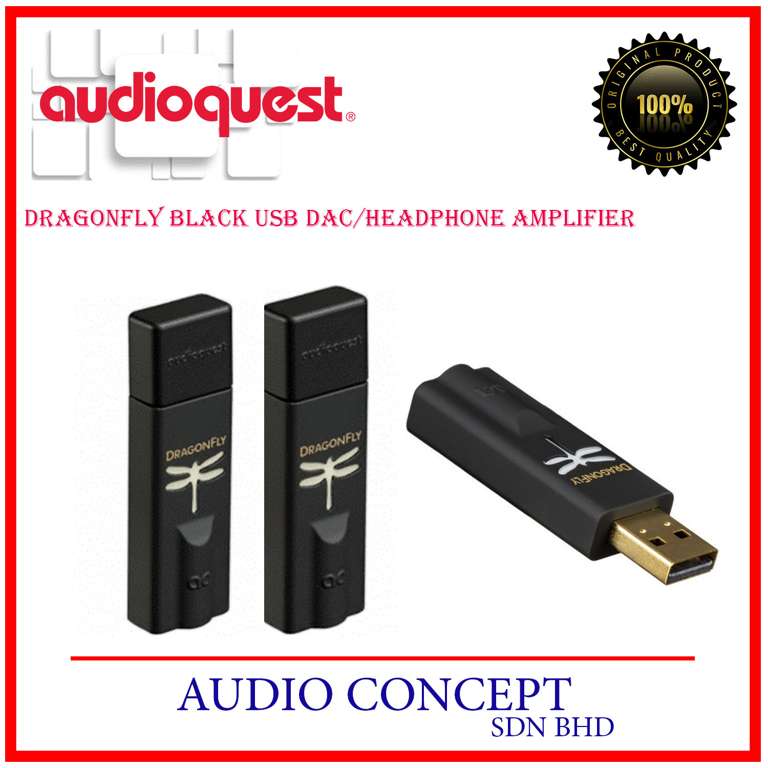 AudioQuest DragonFly Black USB DAC/Headphone Amplifier - Image 2