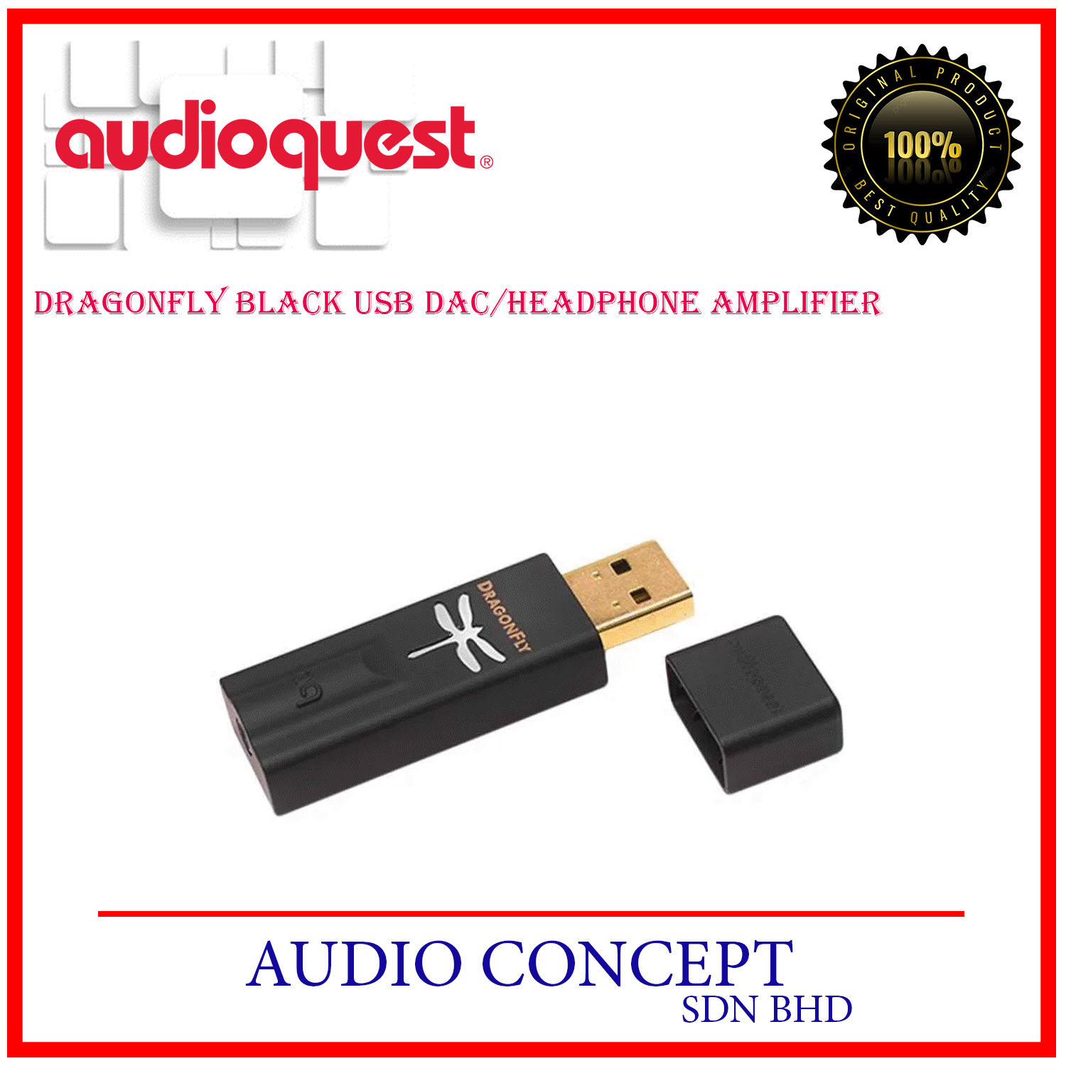 AudioQuest DragonFly Black USB DAC/Headphone Amplifier