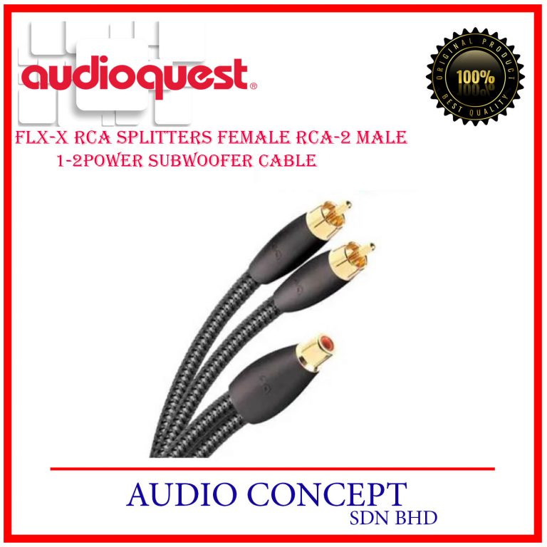 AudioQuest FLXX RCA Splitters Female (RCA2 Male ) Audio Concept