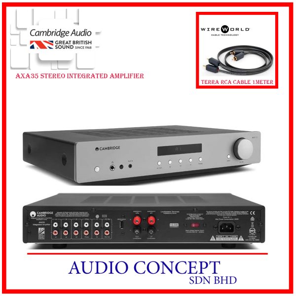 Cambridge Audio AXA35 Stereo Integrated Amplifier + Free Wireworld