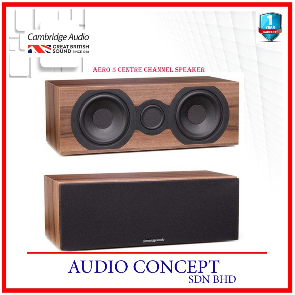Cambridge Audio Aero 5 Centre Channel Speaker (Walnut) - Audio Concept