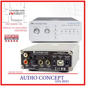 Cambridge Audio DacMagic 100 Stereo DAC with Asynchronous USB Input (Silver)
