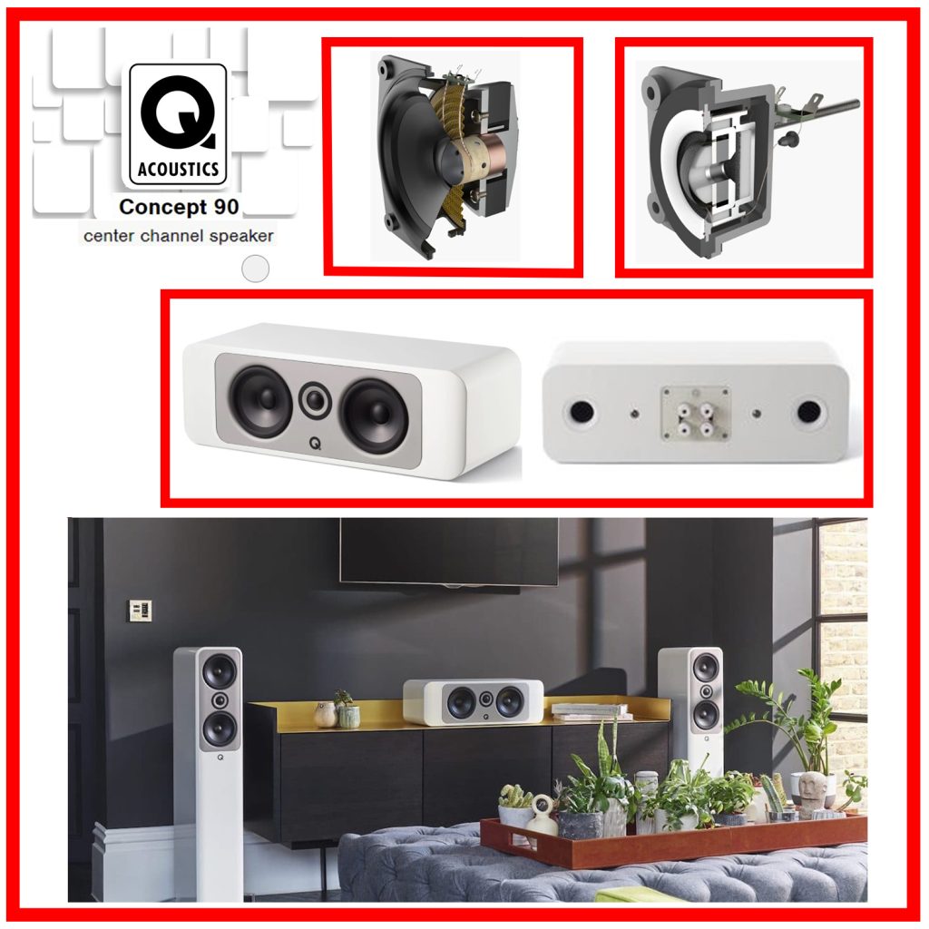 Q Acoustics Concept 90 Center Channel Speaker - Audio Concept