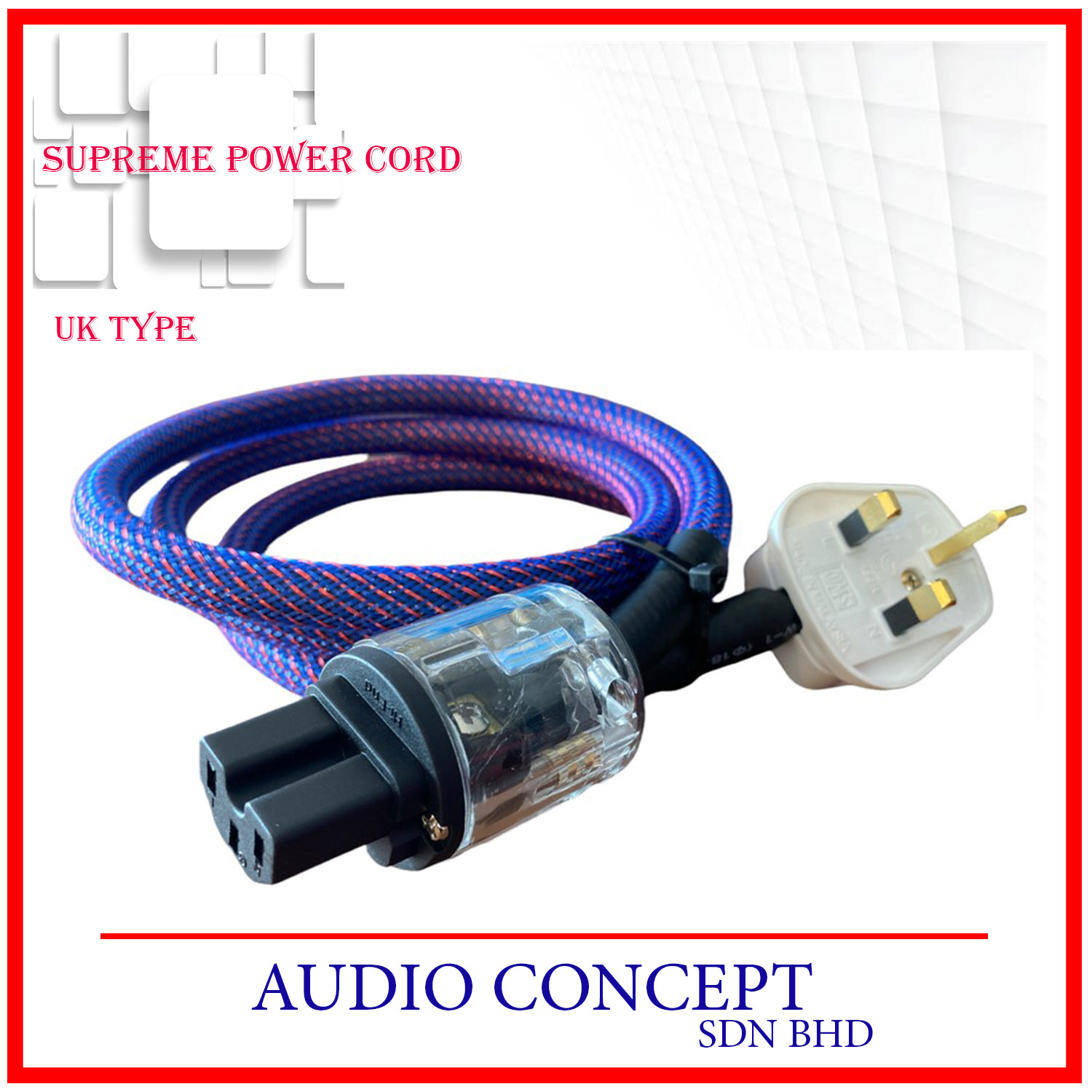 Supreme Power Cord (UK Type) - Audio Concept