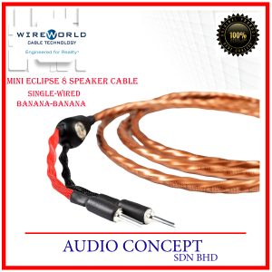 WireWorld Mini Eclipse 8 Speaker Cable (Single-Wired)Banana-Banana/Spade-Spade (3Meter)