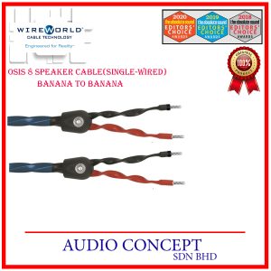 WireWorld Oasis 8 Speaker Cable (Single-Wired)Banana-Banana/Spade-Spade