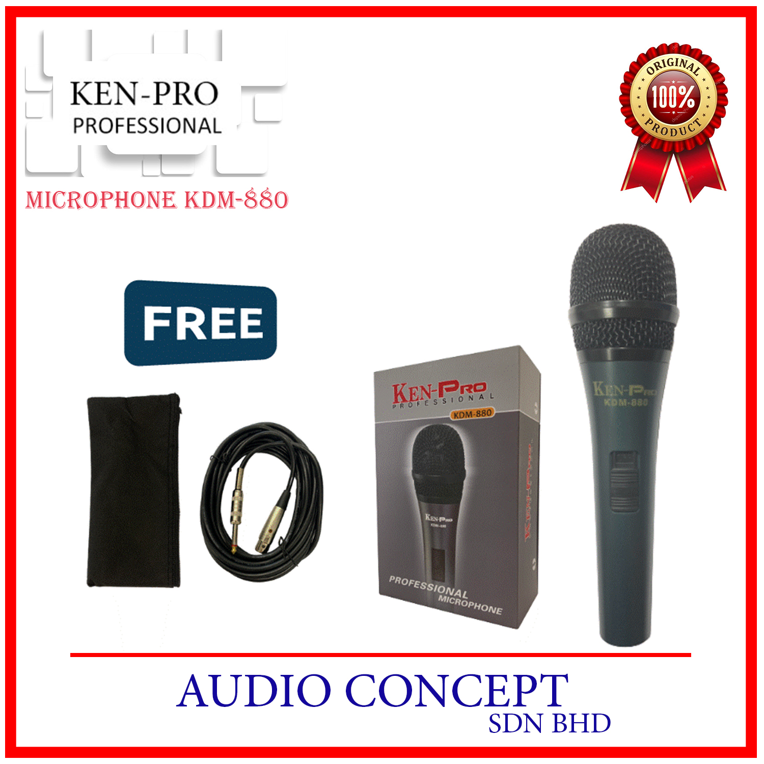 KEN-PRO Professional Microphone KDM-880 - Image 5