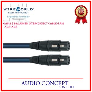 Wireworld Oasis 8 Balanced Interconnect Cable Pair - XLR to XLR