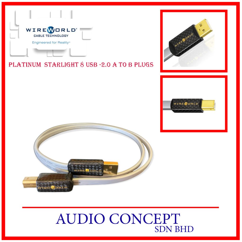 WireWorld Platinum Starlight 8 USB 2.0 (A To B Plugs) - Audio Concept
