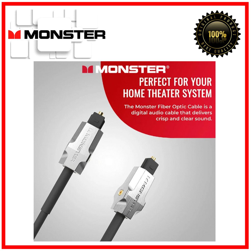 Monster Electronics Monster MC M1000 Digital Fiber Optical Home Audio Cable - Audio Concept