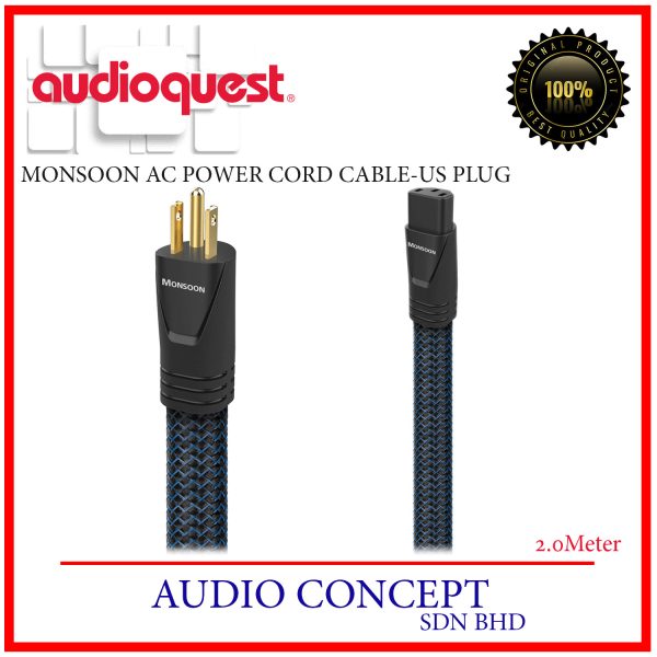 AudioQuest Monsoon AC Power Cable (US)2.0Meter Audio Concept