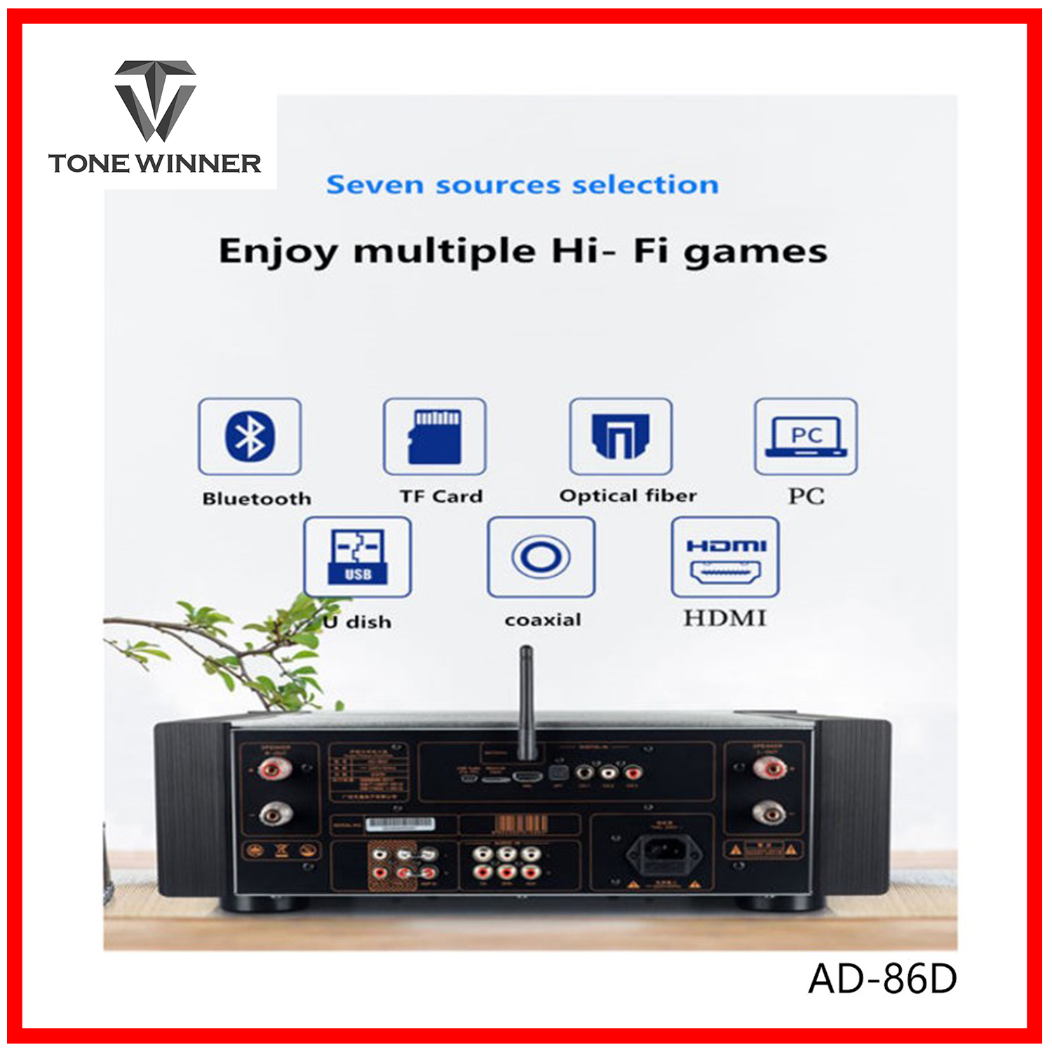 ToneWinner AD-86D Integrated HI-FI Amplifier - Audio Concept