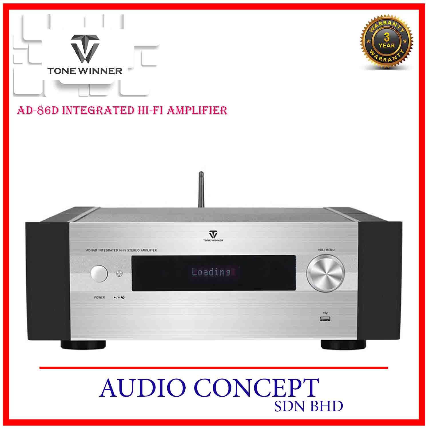ToneWinner AD-86D Integrated HI-FI Amplifier - Audio Concept