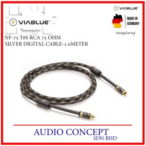 ViaBlue NF-75 Silver Digital RCA Cable-1.0Meter (Made In Germany)