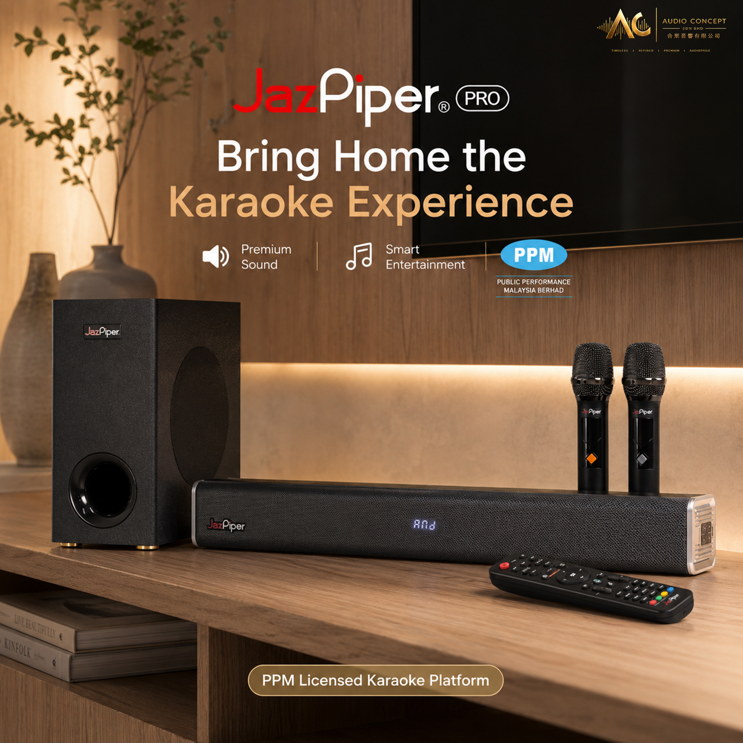 Jazpiper Pro High Performance Karaoke SoundBar - Image 3