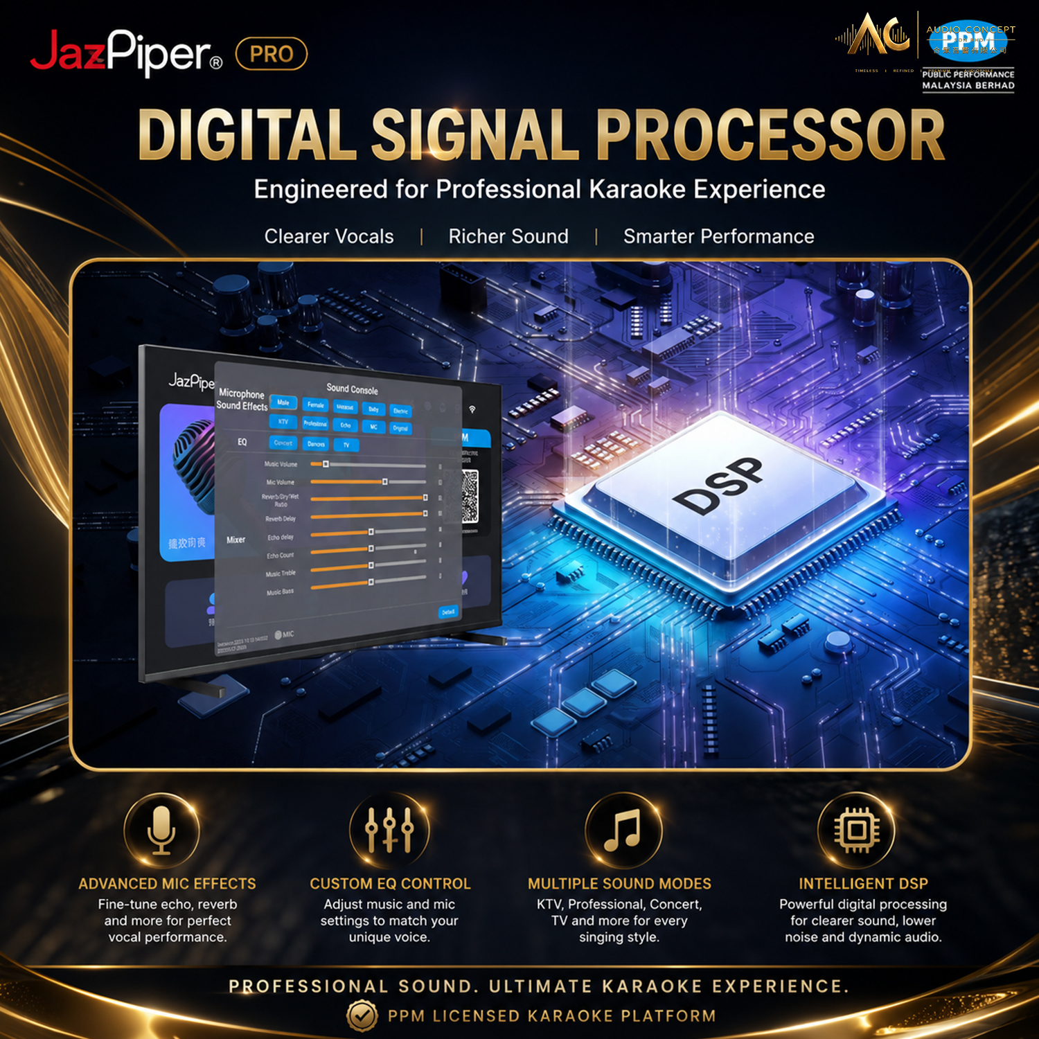 Jazpiper Pro High Performance Karaoke SoundBar - Image 7