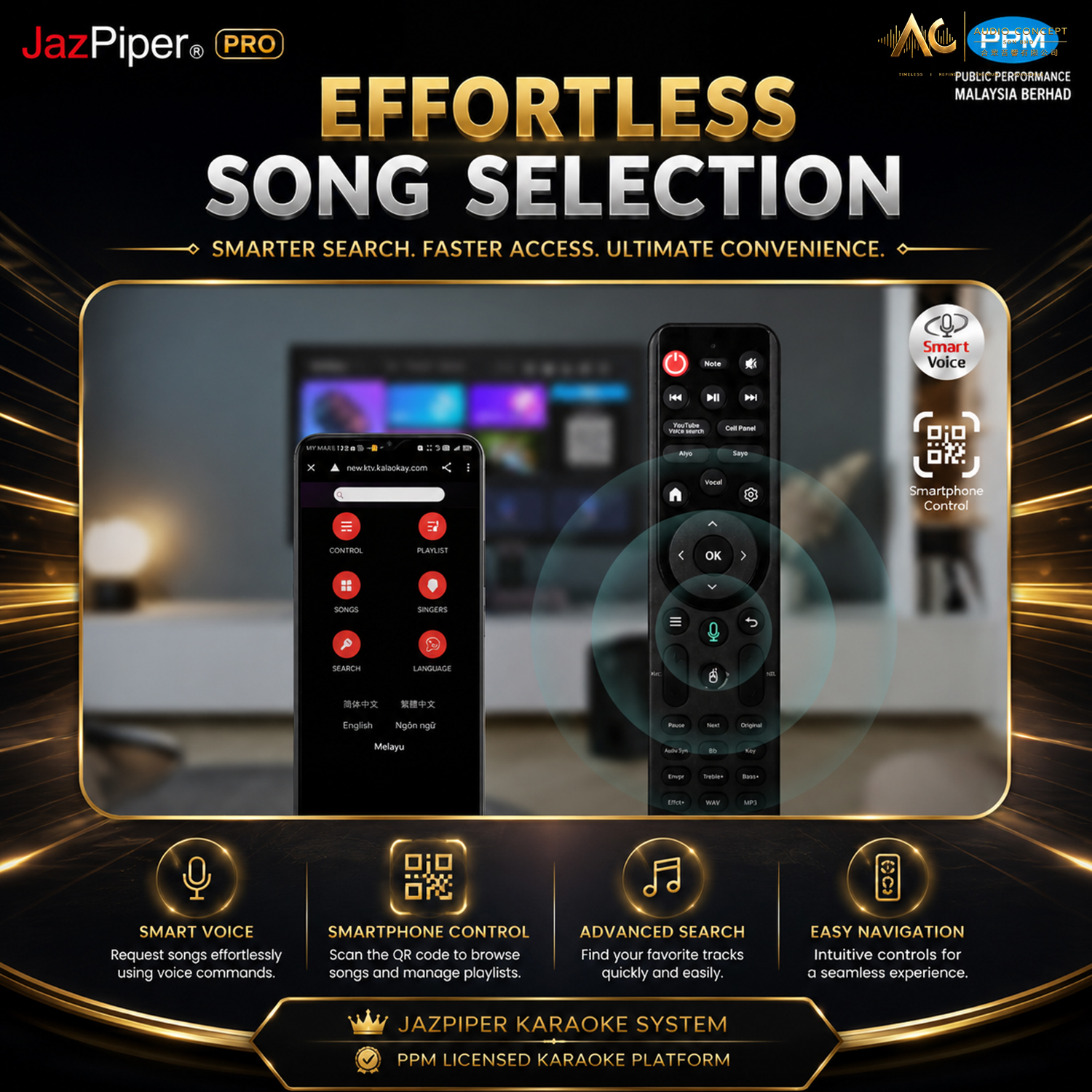 Jazpiper Pro High Performance Karaoke SoundBar - Image 6