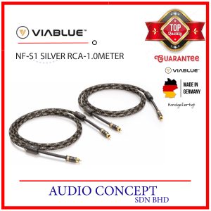 Viablue NF-S1 Silver RCA Cable -1.0Meter (Pair) Made In Germany