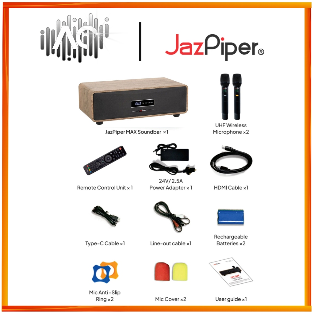 Jazpiper Max 2.1 Family Karaoke Soundbar(New) - Image 7
