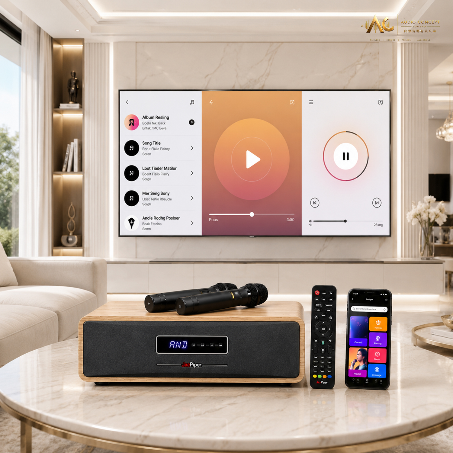 Jazpiper Max 2.1 Family Karaoke Soundbar(New) - Image 3