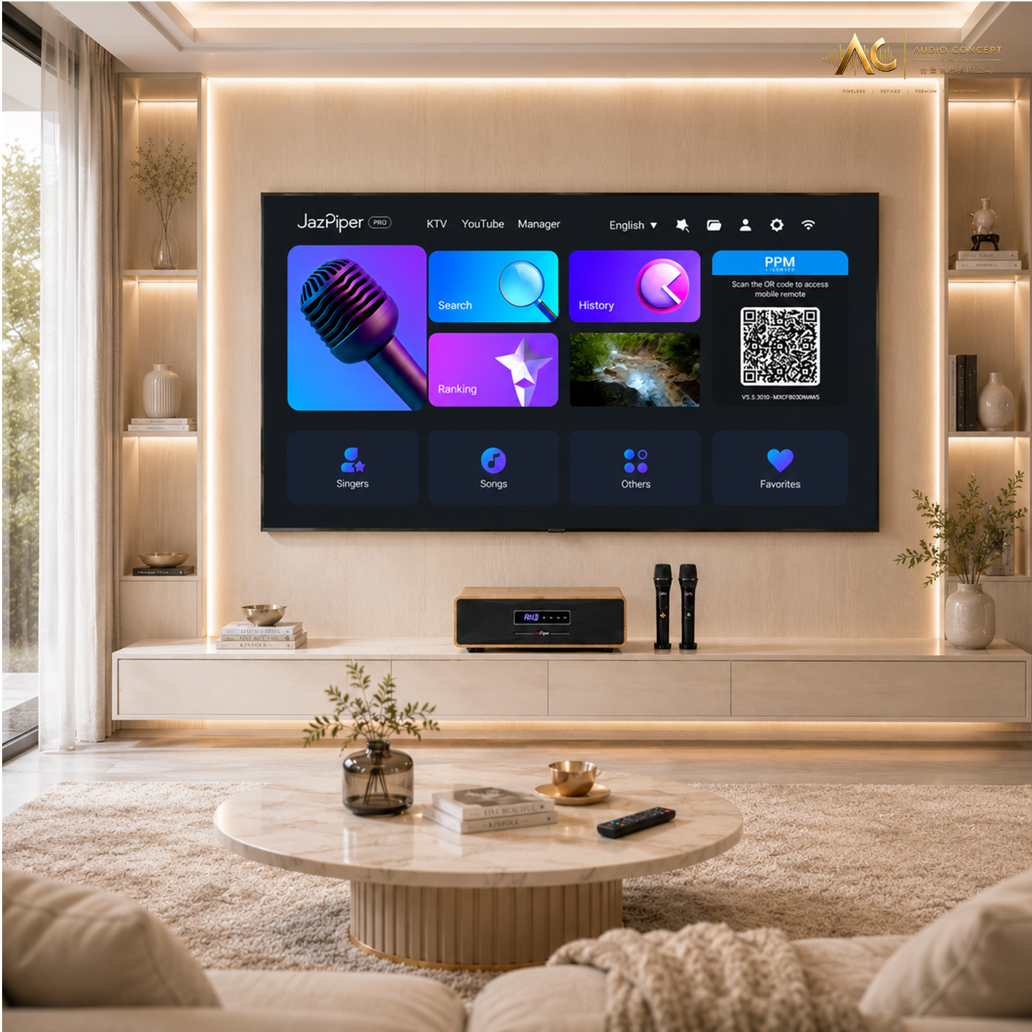 Jazpiper Max 2.1 Family Karaoke Soundbar(New) - Image 5
