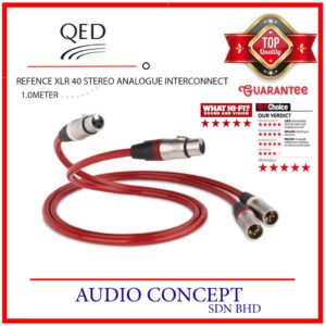 QED Refence XLR 40 Stereo XLR Analogue Interconnect Cable - 1.0Meter