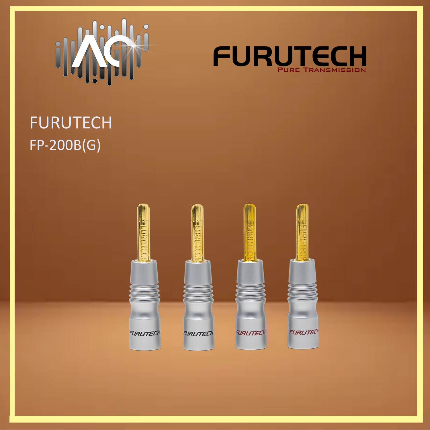 Furutech FP-200B(Rhodium/Gold)Banana Terminal (4pcs/set)