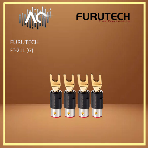 Furutech FT-211(R/G) Hi-Performance Rhodium/Gold-Plated Spade