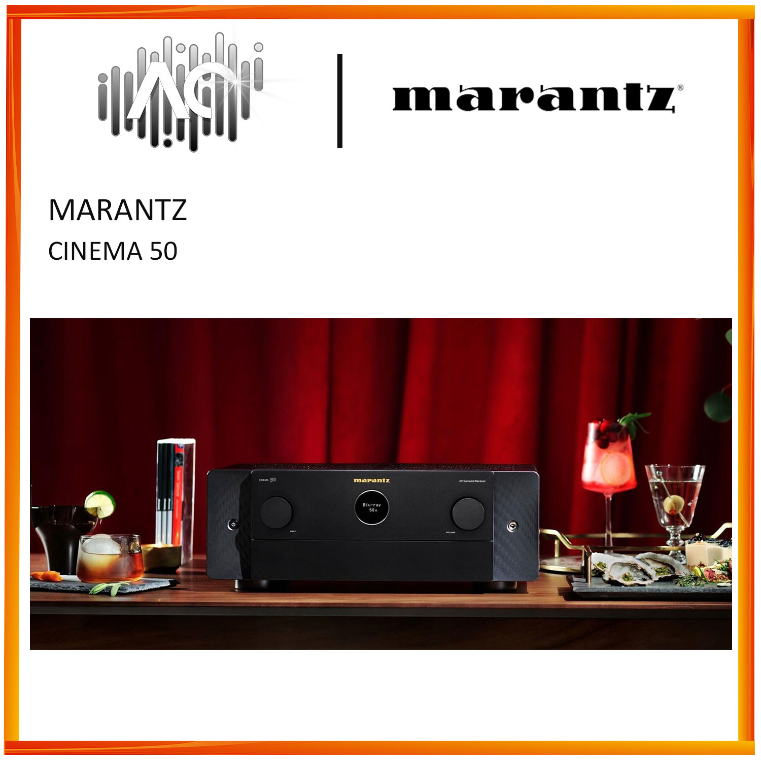 Marantz Cinema 50 9.4 Channel | 110 Watts Per Channel AV Receiver +Free Gift - Image 6