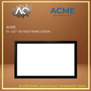 ACME FX-120'' SA (16:9) 4K Perforated Acoustically Transparent Fabric Professional Projector Screen