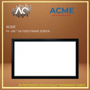 ACME FX-140'' SA (16:9) 4K Perforated Acoustically Transparent Fabric Professional Projector Screen