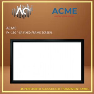 ACME FX-150'' SA (16:9) 4K Perforated Acoustically Transparent Fabric Professional Projector Screen