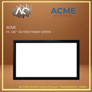 ACME FX-130'' SA (16:9) 4K Perforated Acoustically Transparent Fabric Professional Projector Screen
