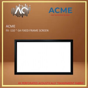 ACME FX-110'' SA (16:9) 4K Perforated Acoustically Transparent Fabric Professional Projector Screen