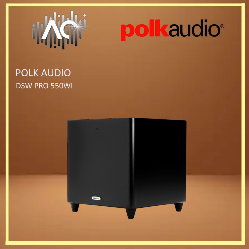 Polk Audio DSW PRO 550Wi High-Performance 10" 400W Powered Subwoofer