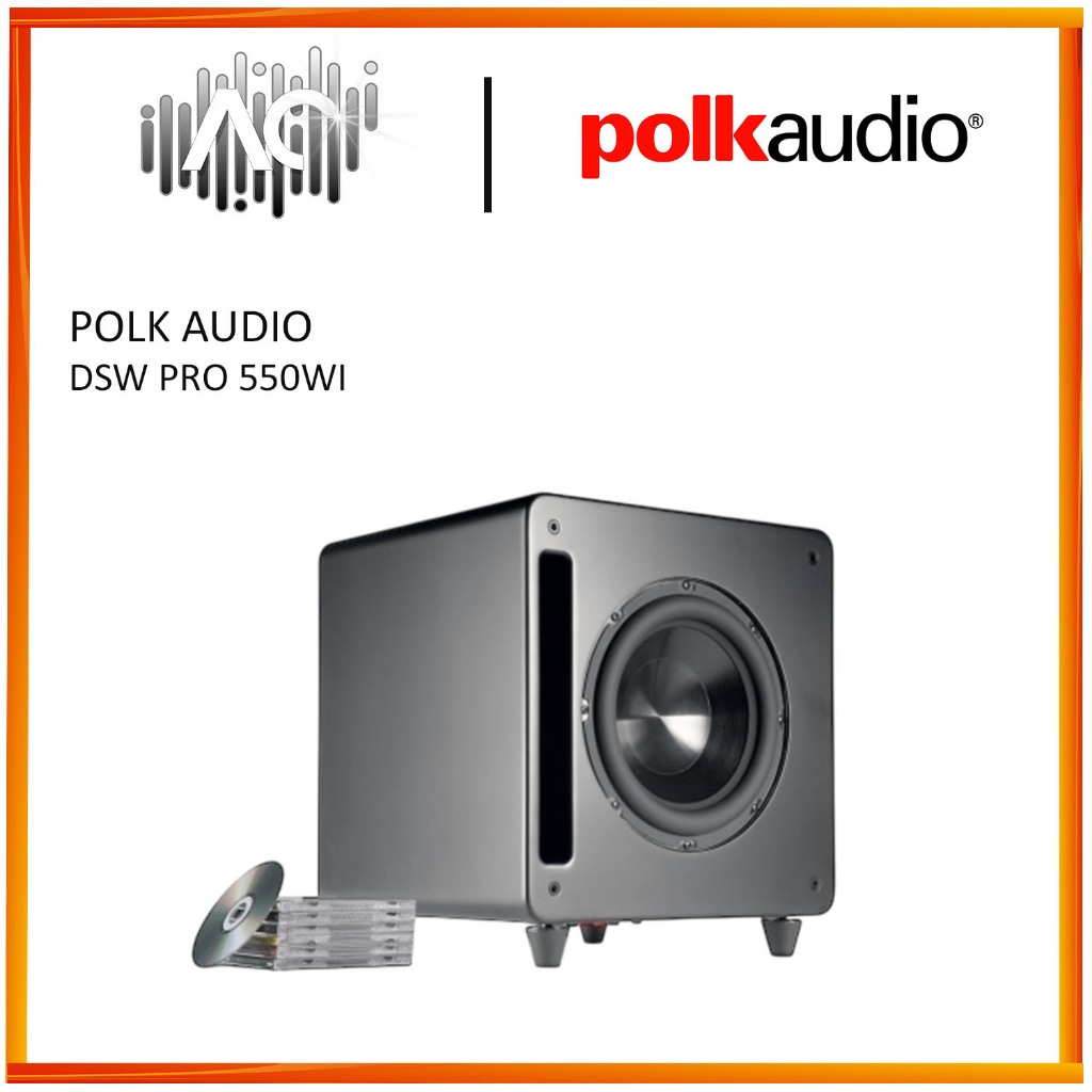 Polk Audio DSW PRO 550Wi High-Performance 10" 400W Powered Subwoofer - Image 2