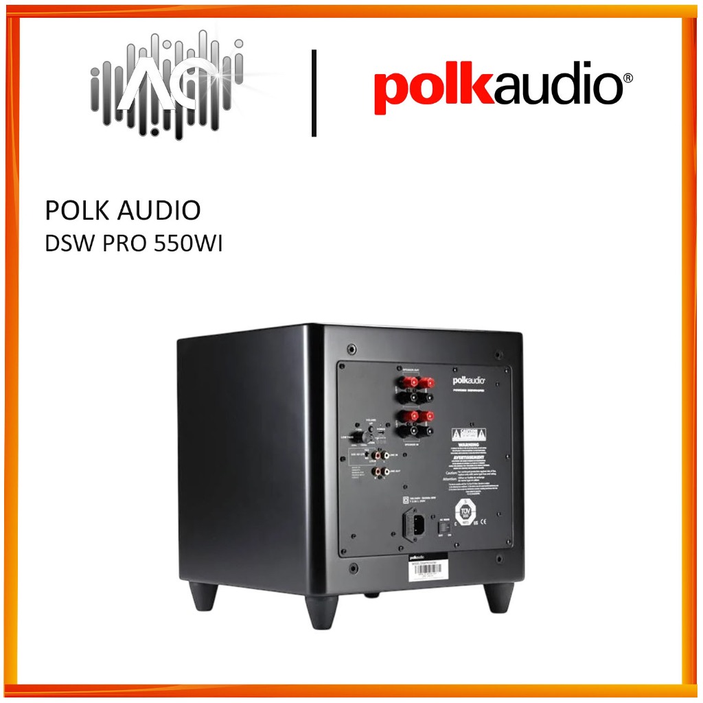 Polk Audio DSW PRO 550Wi High-Performance 10" 400W Powered Subwoofer - Image 5