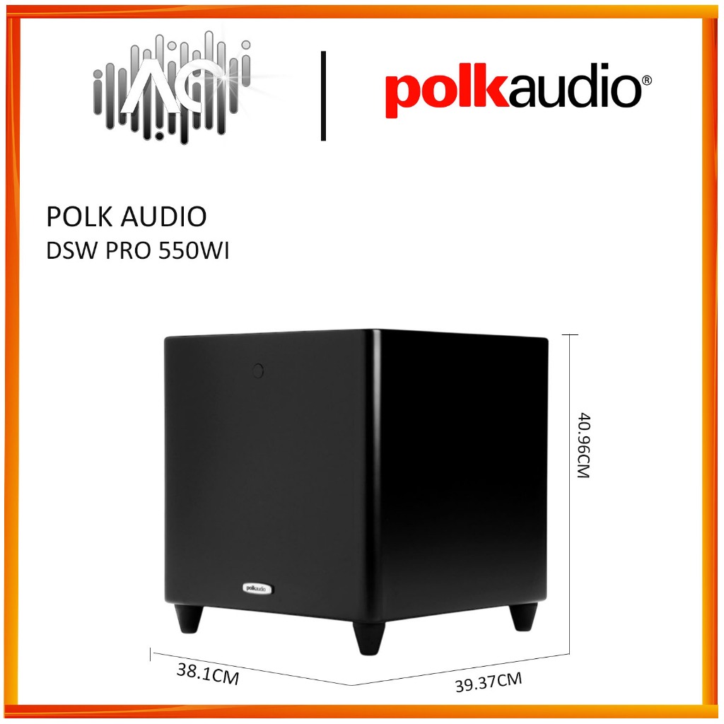 Polk Audio DSW PRO 550Wi High-Performance 10" 400W Powered Subwoofer - Image 6