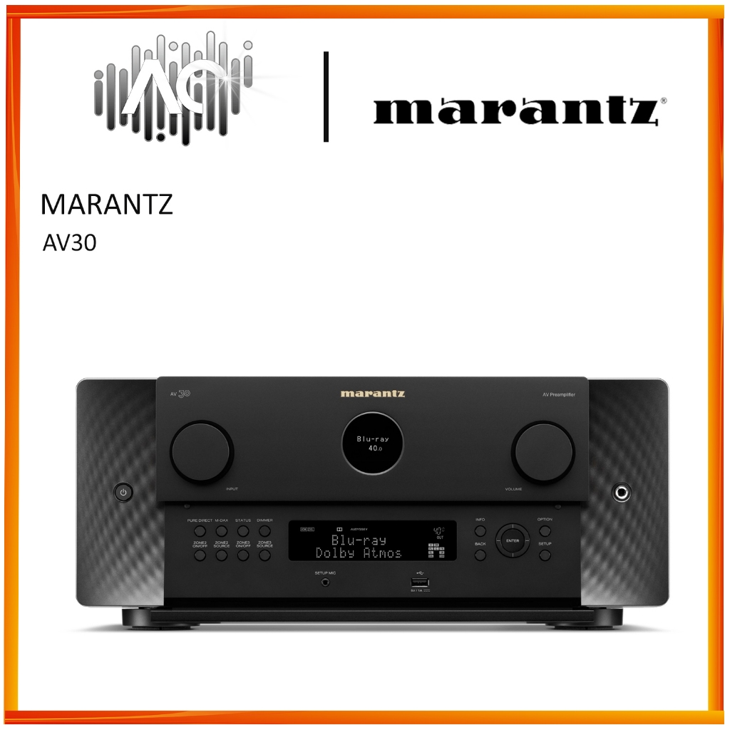 Marantz AV30 11.4-Channel Balanced AV Preamplifier Powered by HEOS™ - Image 2