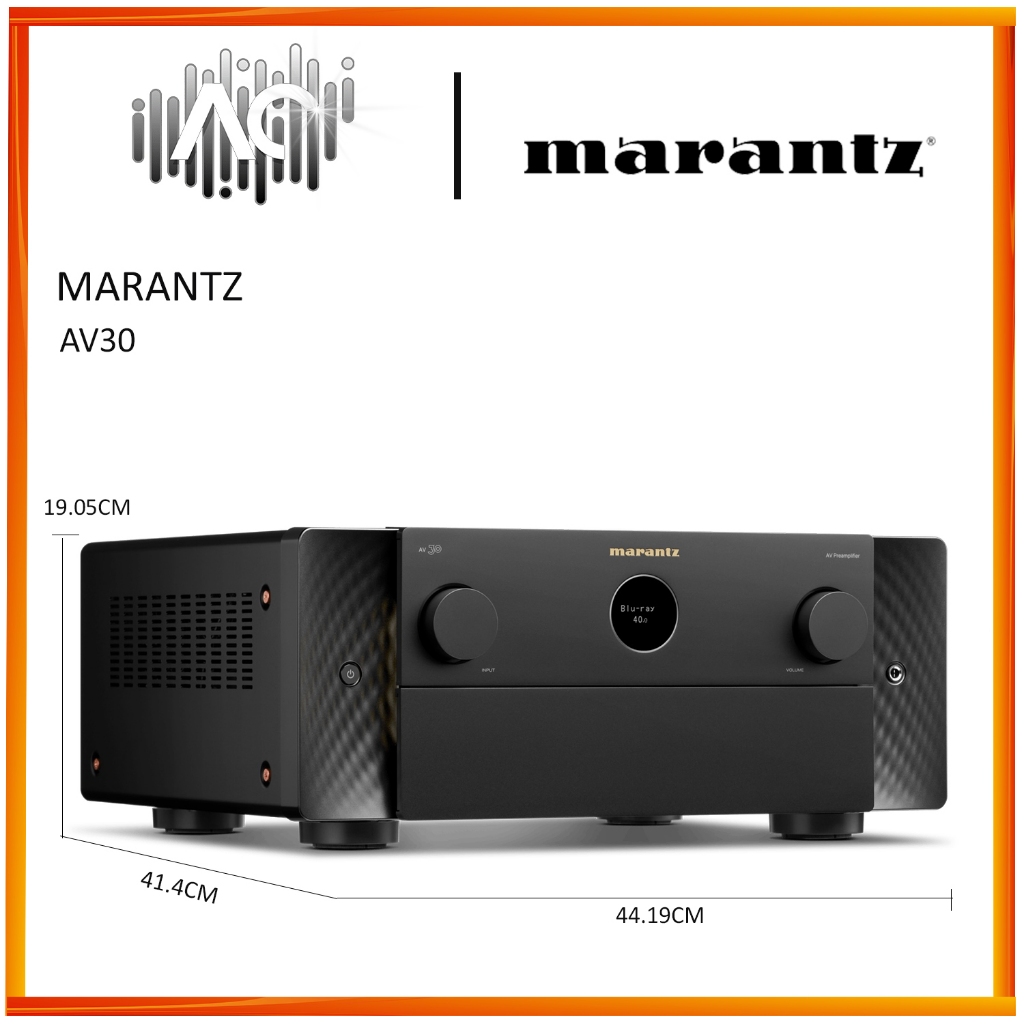 Marantz AV30 11.4-Channel Balanced AV Preamplifier Powered by HEOS™ - Image 5