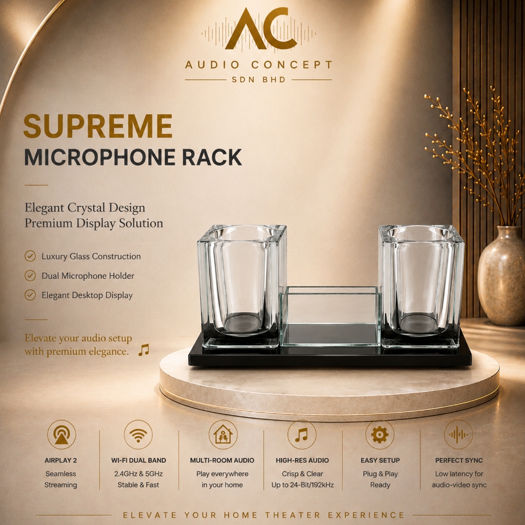 Supreme Premium Glass Microphone Holder