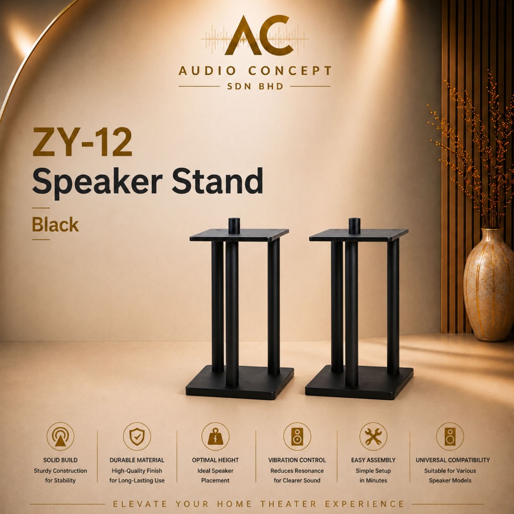 AFS ZY-12/14 Metal Professional Speaker Stand-Black