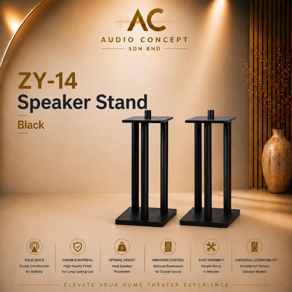 AFS ZY-12/14 Metal Professional Speaker Stand-Black - Image 2