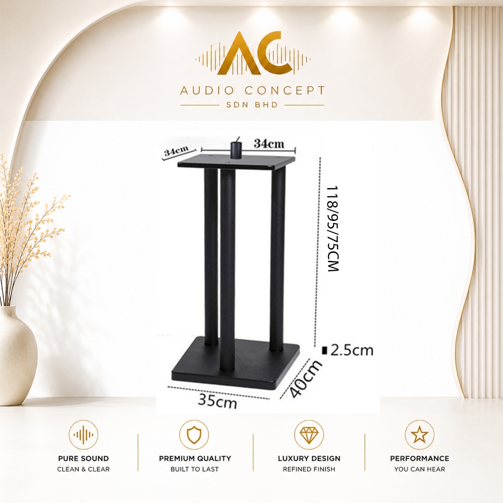 AFS ZY-12/14 Metal Professional Speaker Stand-Black - Image 5