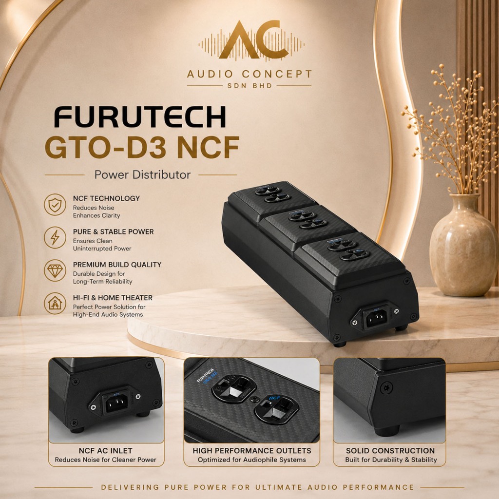 Furutech GTO-D3 (R) NCF High End Audio Grade Receptacle Power Distributor - Image 2
