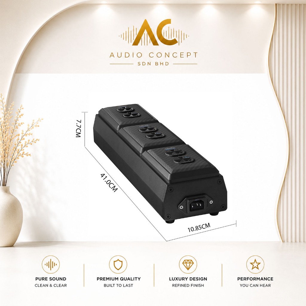 Furutech GTO-D3 (R) NCF High End Audio Grade Receptacle Power Distributor - Image 3