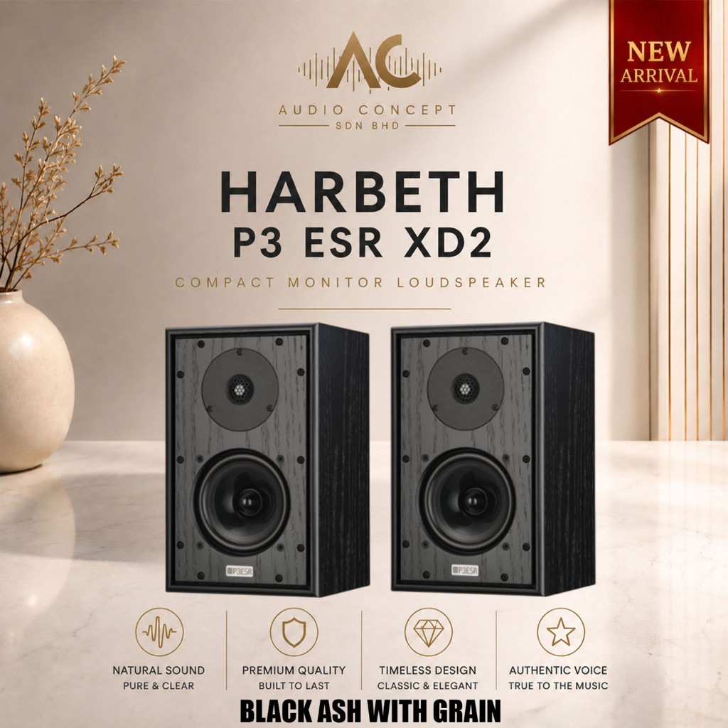 Harbeth P3 ESR XD2 Bookshelf Speaker - Image 3