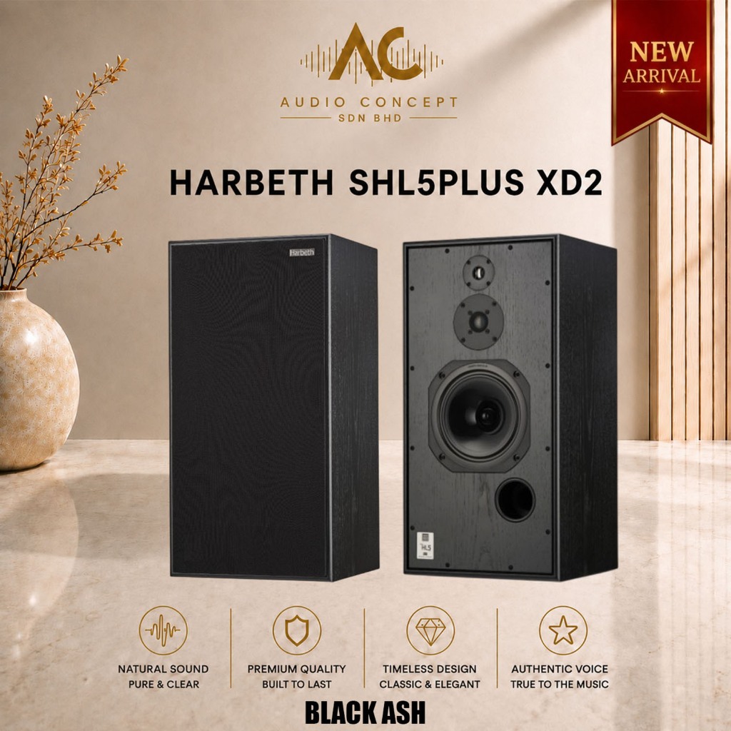 Harbeth SHL5 Plus XD2 / 3-Way Stand-Mount Loudspeaker - Image 3