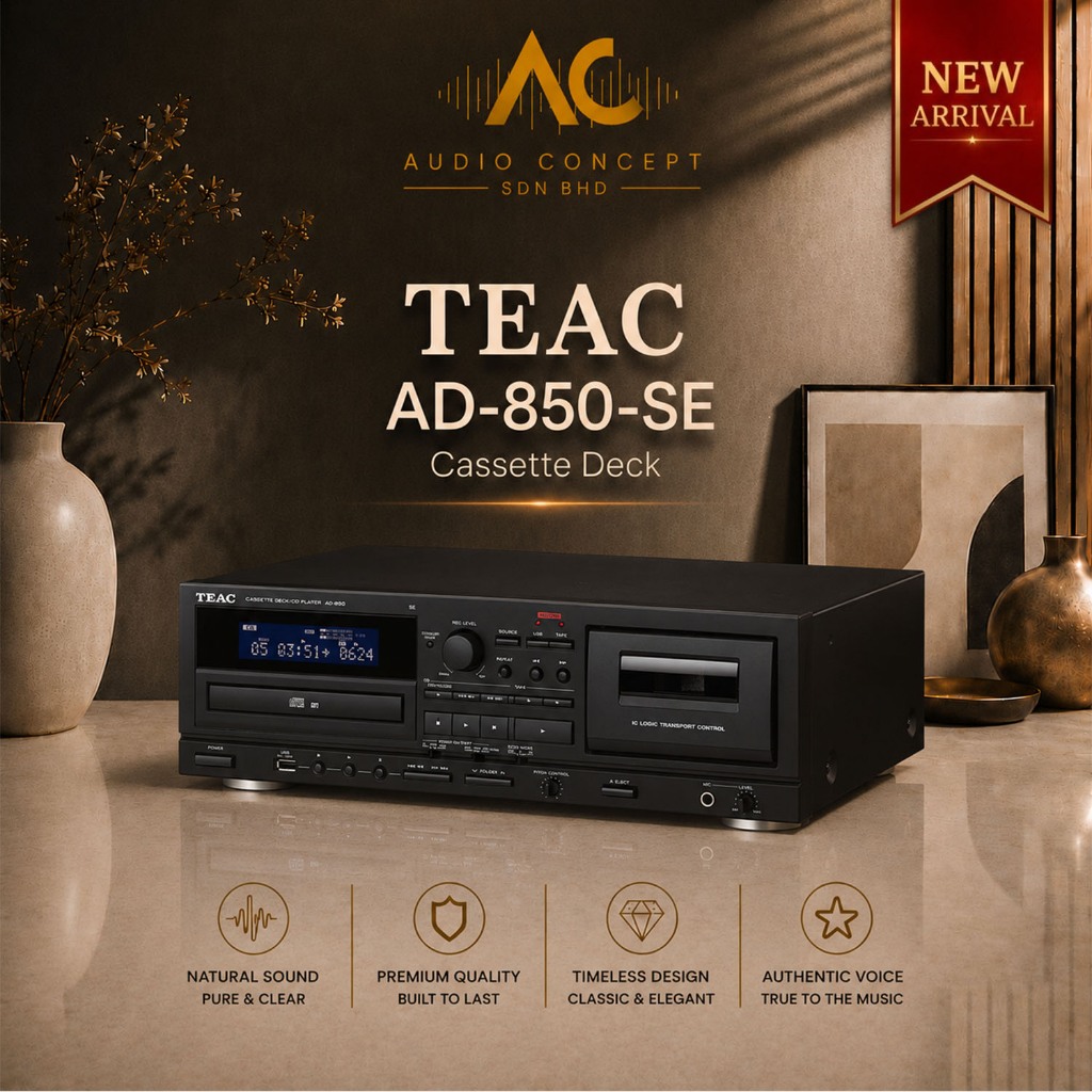 Teac AD-850-SE Cassette Deck / CD Player - Image 2